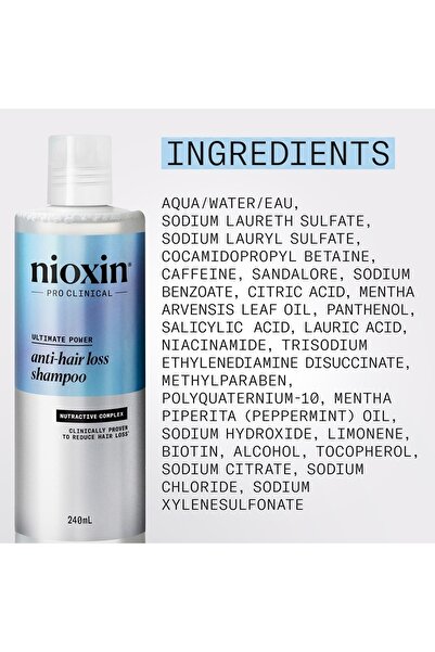 Nioxin Șampon Ultimate Power împotriva căderii părului, 475 ml