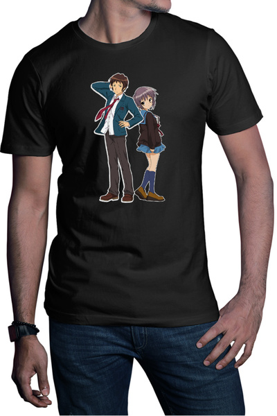 OEM Tricou barbati Haruhi Suzumiya Itsuki Yuki Club Minecraft Funimation
