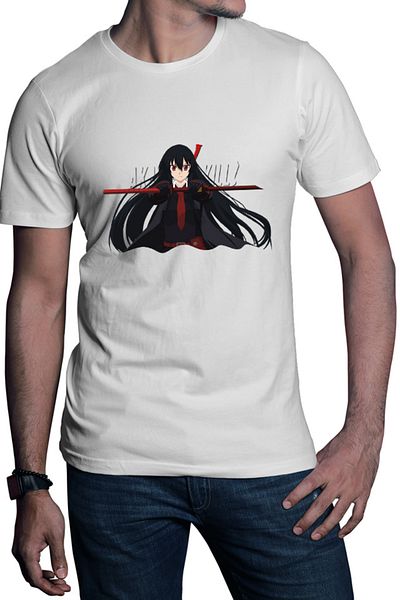 OEM Men's T-shirt Akame ga Kill Katana Traditional School Uniform