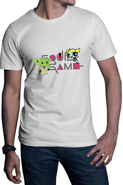 OEM Squid Game Bubble Yoda Master Men's T-shirt