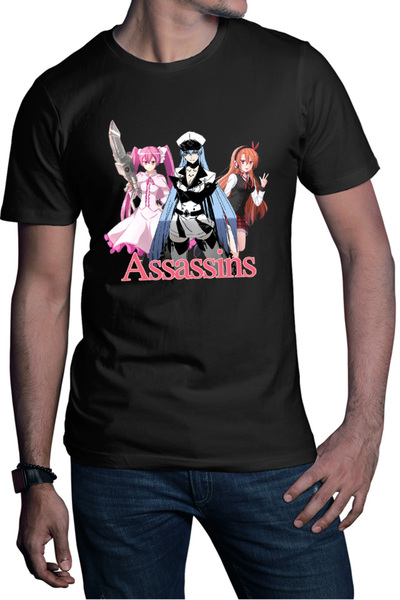 OEM Tricou barbati Akame ga Kill Mine Esdeath Celsea Spadasin Assasin Anime