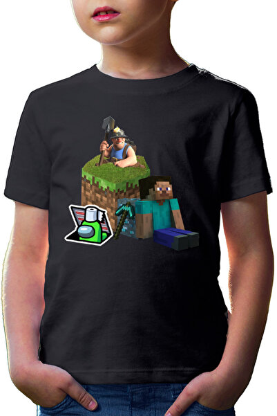 OEM Tricou copii Clash of Clans RNG Minecraft Open World Among Us