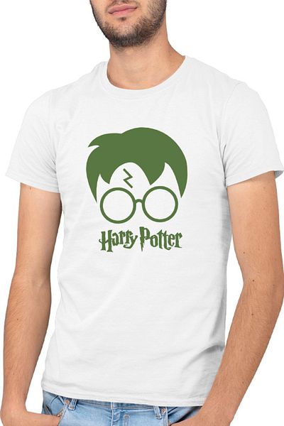 OEM Tricou barbati Harry Potter Logo Hair Style Glasses