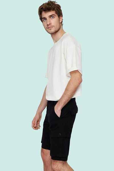 PayBuy Men's Cargo Pocket Gabardine Shorts Comfortable Fit Daily Use Indispensable for Weekend Summer