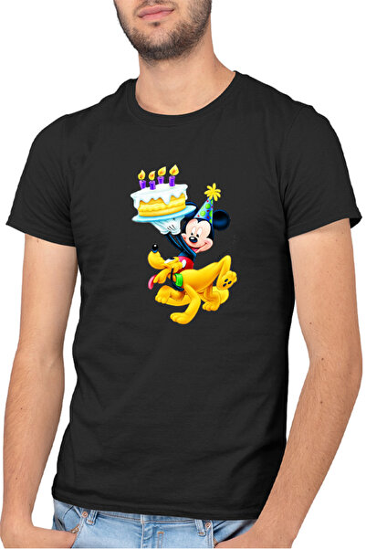 OEM Tricou barbati Mickey Mouse Puppy Happy Birthday