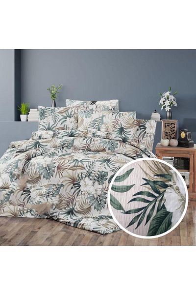 Pucioasa 100% Cotton Crepe Bed Linen (Crep15) - King Size