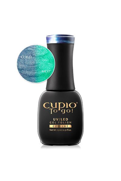 Cupio Oja semipermanenta termica glitter Poison Green 15ml