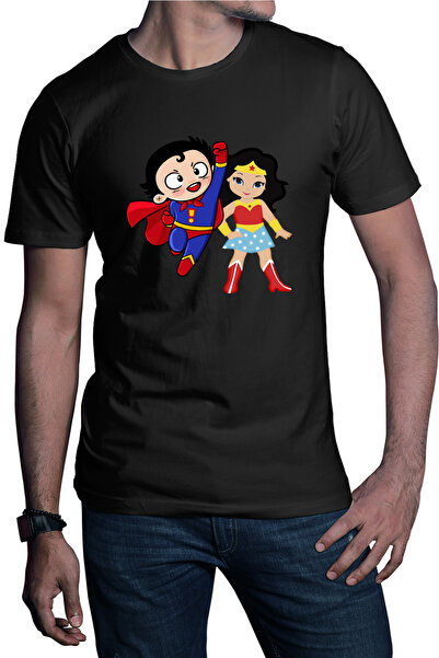 OEM Tricou barbati Superman Wonder Woman Cartoon Hero Comics