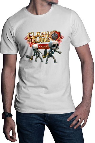 OEM Tricou barbati Clash of Clans Skeletons Team Tank Sword Fighters Logo