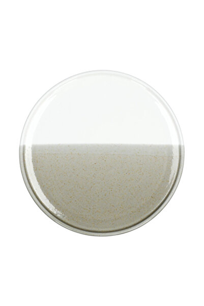 EasyLife Half Glazed Porcelain Dessert Plate 21cm