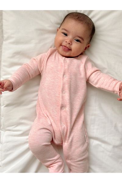 Tarkito Baby Long Sleeve Baby Rompers Open Close Booties 100% Cotton Extra Soft Texture Oeko-Tex Certified