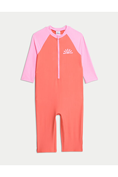 Marks & Spencer Renk Bloklu Uzun Tulum Mayo (2-8 Yaş)