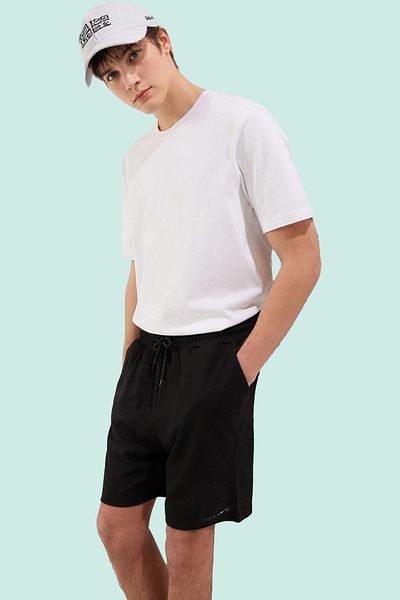 PayBuy Men's Pique Woven Shorts Regular Waist Straight Silhouette Comfortable Summer Daily Use Modern Design