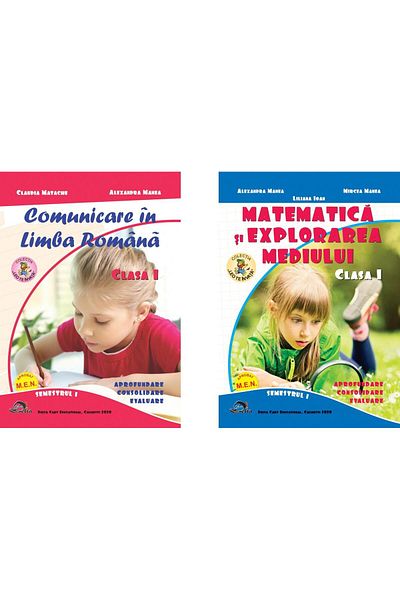 Editura Delta Cart Educational Set of 2 books: Communication in Romanian. Mathematics