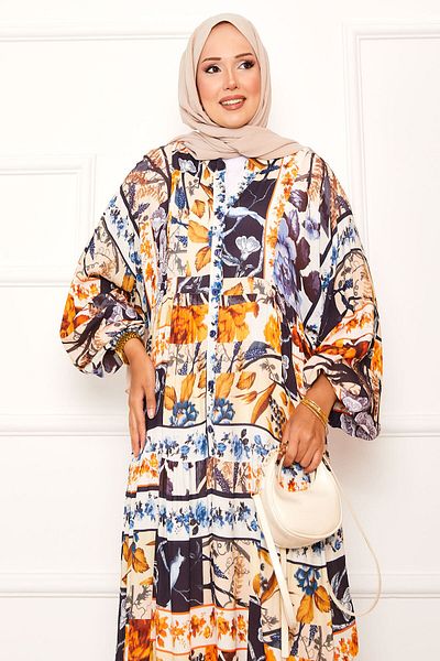 EBRUTESETTÜR Floral print viscose dress