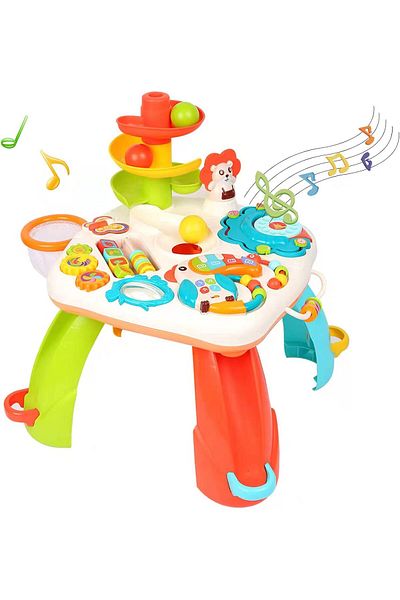 huanger Activity Table Baby Playtable with Balls and Tower