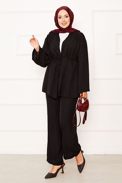 EBRUTESETTÜR Kimono Double Set with Tunnel Belt