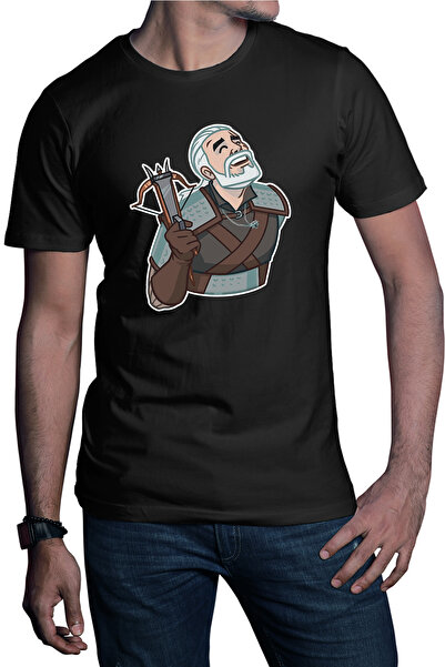 OEM Tricou barbati The Witcher Geralt Demon Slayer Cartoon Play