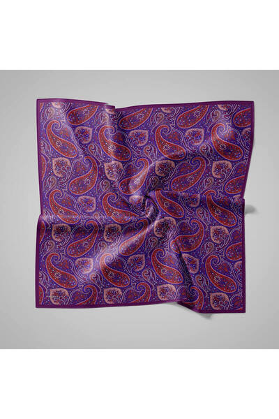 PİRAMİT Naturel Desenli Eşarp