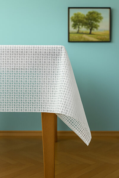 EvRossa Decorative Straw Textured Liquid-Proof Easy-To-Clean and Long-Lasting Pvc Tablecloth