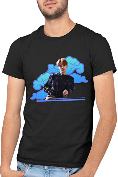 OEM Tricou barbati Stray Kids Casual Seungmin Idol Concert Music Feels