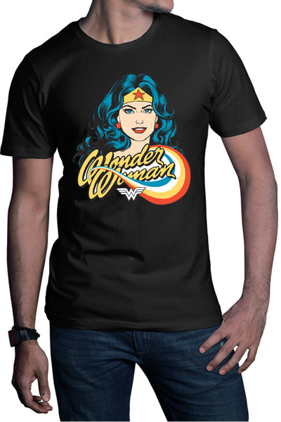 OEM Tricou barbati Wonder Woman Retro Comics Star Beautiful Power