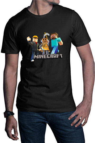 OEM Tricou barbati Roblox Minecraft Video Mcskins Tlauncher