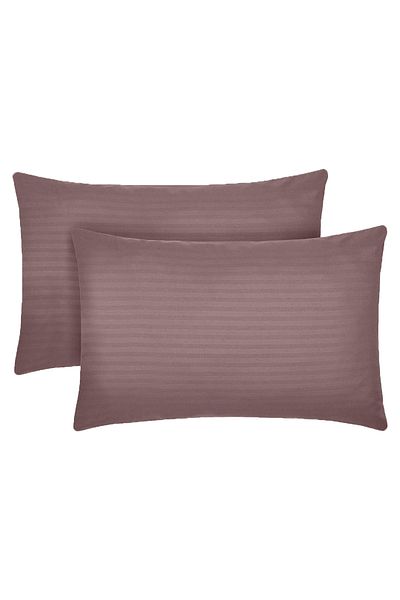 Five Store Set of 2 damask pillowcases, density 130 g/m2, Brown, 40/40cm