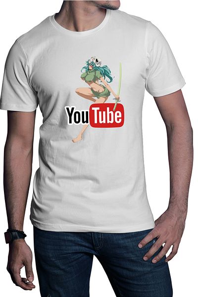 OEM Men's T-shirt Bleach Nel tu Rukia Youtube Creator Fan Art