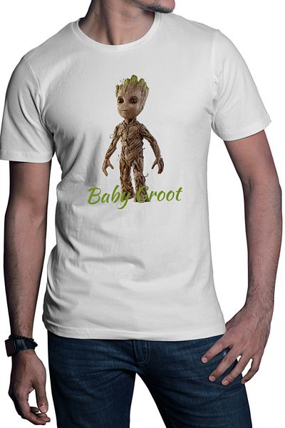 OEM Men's T-shirt Baby Groot Nature Living Planet Gamora Rocket