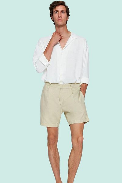 PayBuy Men's Cotton Plain Patterned Shorts Tube Leg Casual Summer Daily Combination Weekend Modern Design