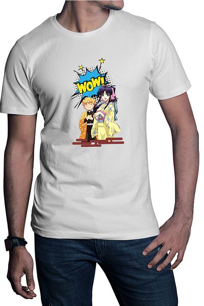 OEM Tricou barbatis Rurouni Kenshin Zenitsu Love Kaori Himura