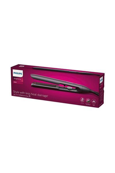Philips 100-240V 5000 Series ThermoShield Technology Hair Straightener with Storage Hook