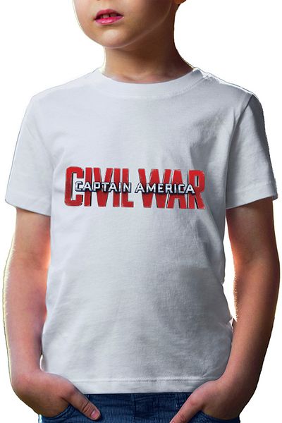 OEM Tricou copii Captain America Logo Civil Avengers Nice Beautiful Bold