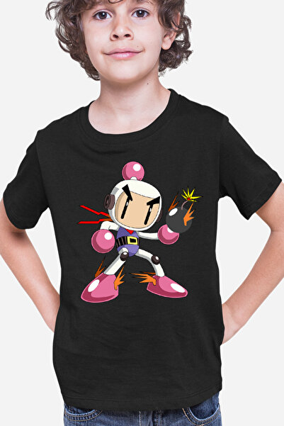 OEM Bomberman Angry Ιαπωνικό παιδικό μπλουζάκι για πολλούς παίκτες