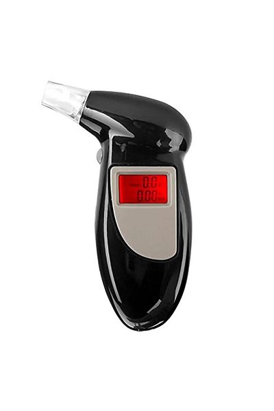 Mmgoqqt Portable Alcohol Tester with LCD Display, 0.00-0.19% BAC, 112x68x22mm, set with 5 inhaler tu