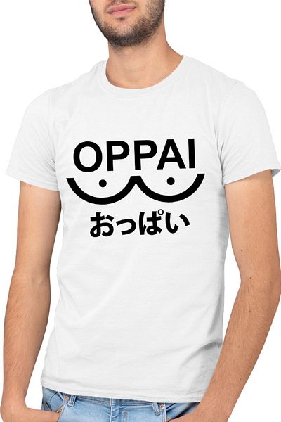 OEM Tricou barbati One-Punch Man Oppai Saitama Meme Logo