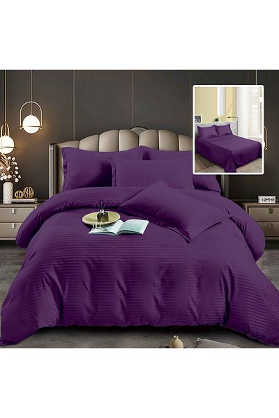 Pucioasa Damask-Polycotton Bed Linen 6 Pieces (6Dp77)