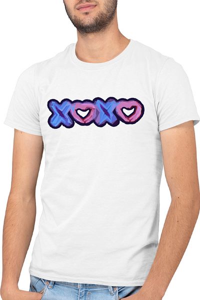 OEM Tricou barbati XOXO Logo Heart Abstract Minimalist Drama