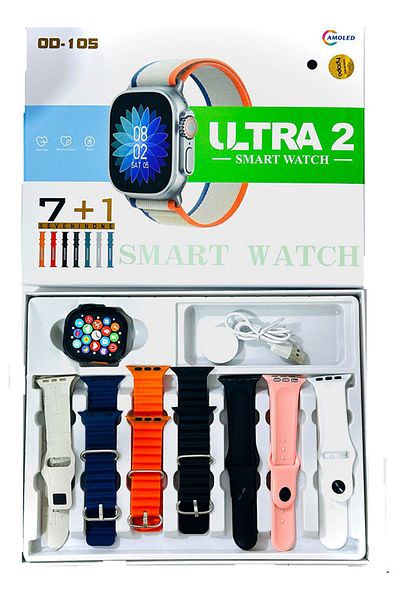 Generic 7 in 1 Bluetooth Full Touch Call multifunction Smart watch With Health Fitness Tracker
