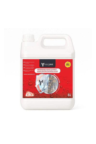 nanomax Soluție Efect Umed pentru Piatră Naturală, Granit și Travertin NanoMax, 5L