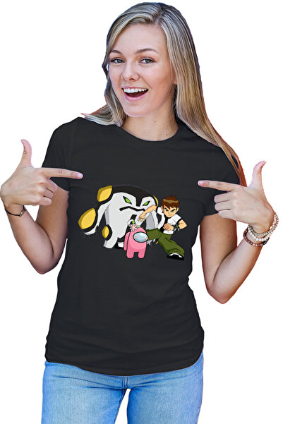 OEM Tricou dama Among Us Flower Cute Ben 10 Monster Transform Teen