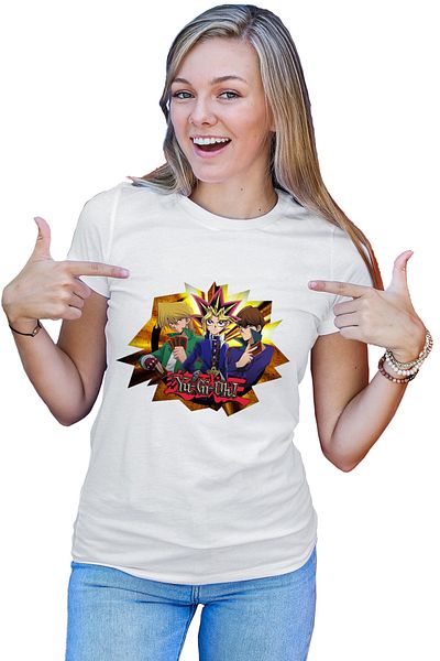 OEM Tricou dama Yu Gi Oh Game King Toei Monster Spell Trap