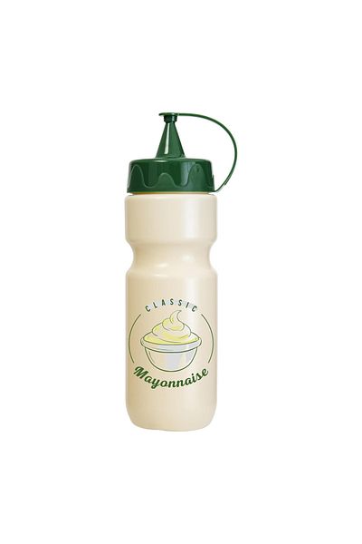 Herevin 660ml Classic Mayonnaise Dispenser Bottle - Beige