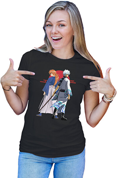 OEM Tricou dama Rurouni Kenshin Kenshin Gintoki Samurai Pose