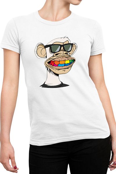 OEM Tricou dama NFT Monkey Sell Online Art Colors Humanoid