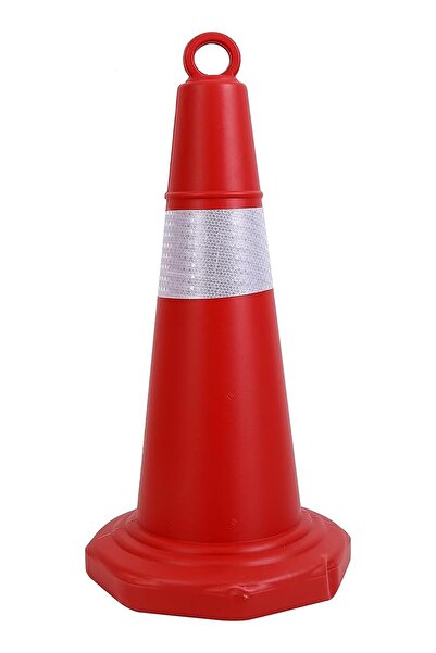 Lawazim Traffic Safety Cone -66cm- Reflective Durable PE Road Cone for Constr...
