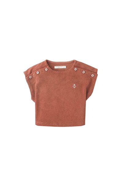 Gingersnaps بلوزة رضاعة بأزرار بلون واحد للبنات