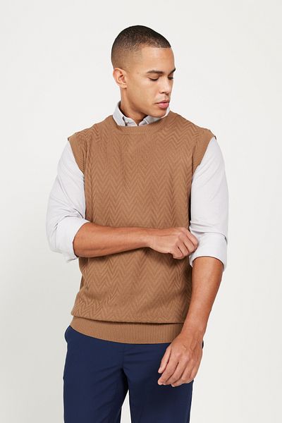 AC&Co / Altınyıldız Classics Men's Khaki Standard Fit Regular Cut Half Turtleneck Wool Knitwear Sweater