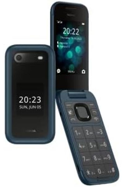 Nokia 2660 Flip 2.8 inch screen, Dual SIM Feature Phone with a Big display,Blue